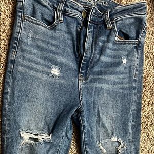 American Eagle Destroyed High Rise Jeans